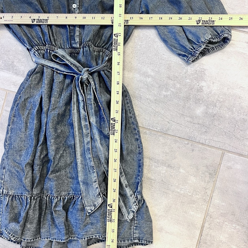 Velvet Heart Denim Blue Button Down Dress - Picture 6 of 6